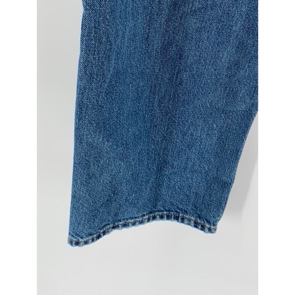 UNIQLO Women's Blue Denim Straight-Leg High-Rise Five-Pocket Jeans SZ 29 - Picture 8 of 10
